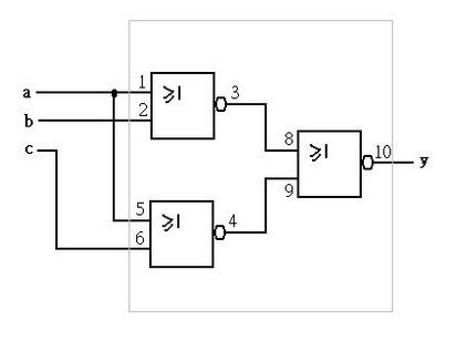 试画出用cd4001集成电路实现y a bc逻辑功能的接线图